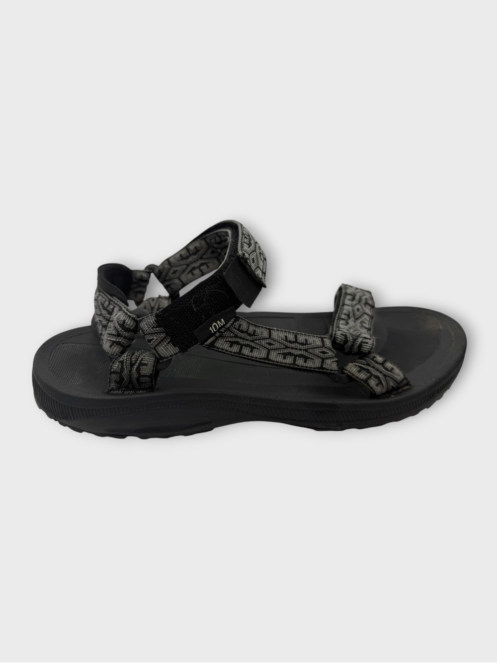 Teva Men’s Winsted Velcro Sandals Size 10 Good Condition Hiking Black Gray